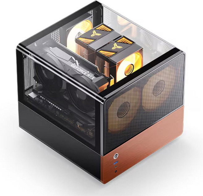 존스보 JONSBO V12 미니타워 컴퓨터 PC 케이스 (블랙), 1개, V12 (블랙)