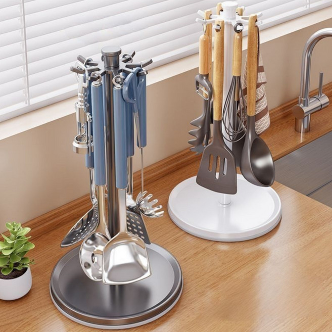 손네즈 회전식 주방도구걸이, 화이트, 1개