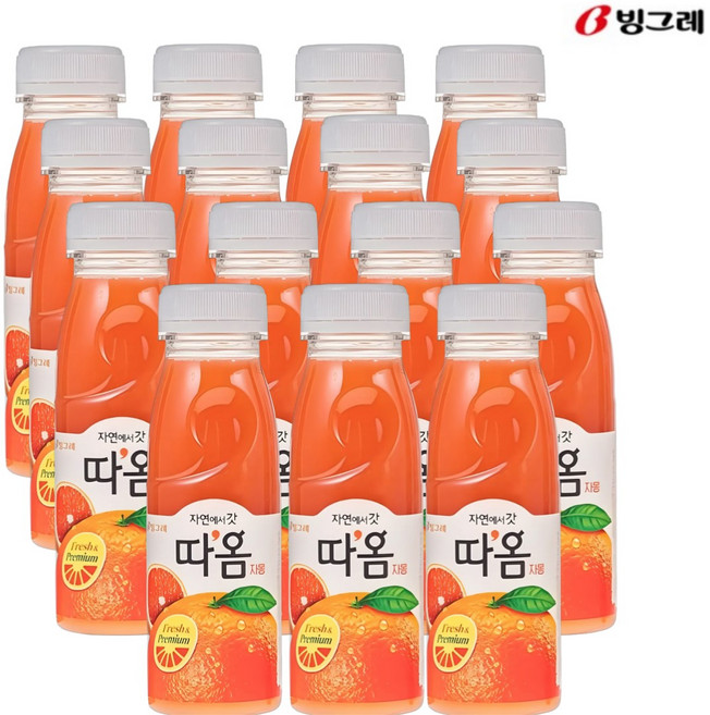 빙그레 따옴 자몽 주스 235ml(15입) 냉장주스, 15개, 235ml