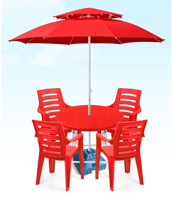 포장마차테이블 포차테이블 편의점테이블 파라솔 야외 세트, 09.라탄 테이블(정사각)