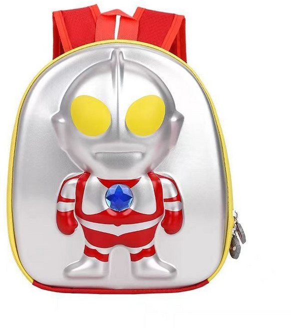 超級飛俠 兒童書包, 1個, 紅色3D奧特曼加長版