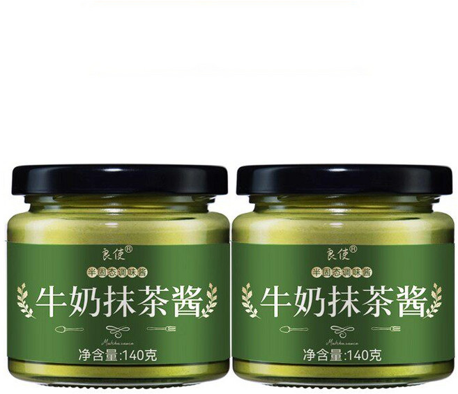 이슬빛 밀크말차 스프레드 아침식사 빵쨈 토스트잼, 2개, 140g