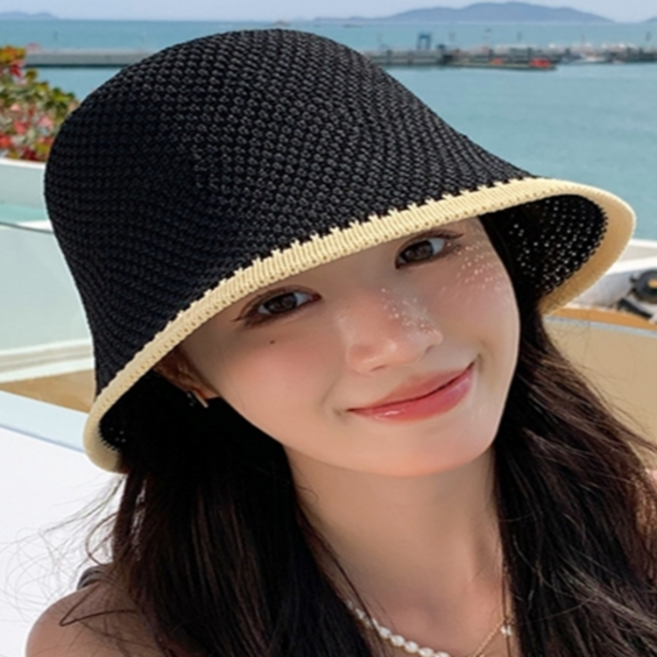 DODOLE 여성 데일리 투톤 버킷햇 얇은 여자 벙거지 모자