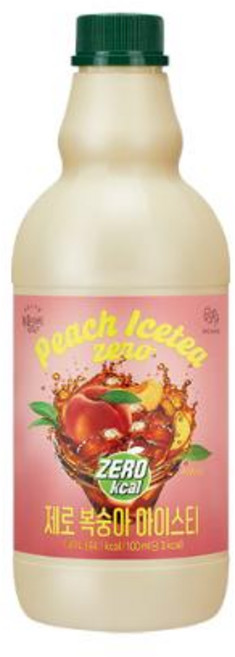 복음자리 제로 복숭아 아이스티 베이스, 4개, 1.8kg