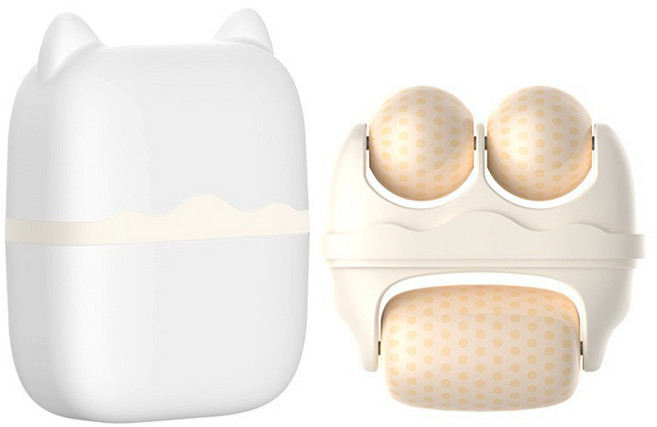 하피디코 마사지 쿨링 스틱 페이스 롤러 붓기 케어 브이라인 리프팅 윤곽 홈케어 관리, 1개