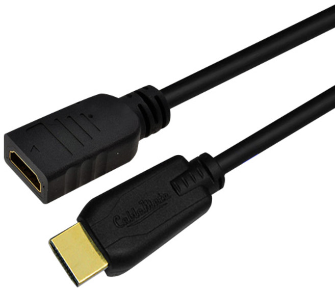 케이블메이트 기본형 골드 HDMI 연장 케이블 (v2.0 1.2m), 1.2m, 1개