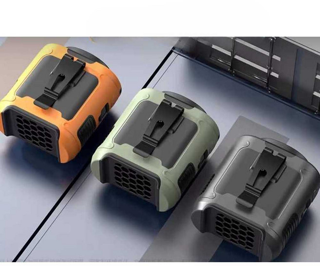 허리걸이선풍기 냉각 휴대용 목 에어컨 아웃도어 옷속, 스페이스블랙/16000mAh/10단계풍속
