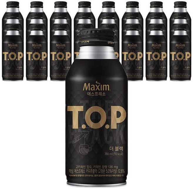 맥심 티오피 더블랙 캔커피, 380ml