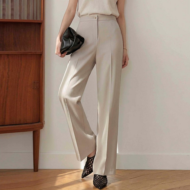 피핀 여성용 PREMIUM 링클프리 세미 와이드 슬랙스 #711170