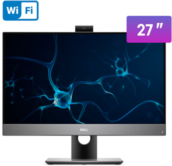 DELL 옵티플렉스 7780 27인치 올인원PC 일체형PC 인텔I5-10세대 16GB 윈도우11PRO 무선키보드 마우스포함, DELL 10세대 16GB NVME250G W11PRO, WIN11 Pro, 250GB, 실버