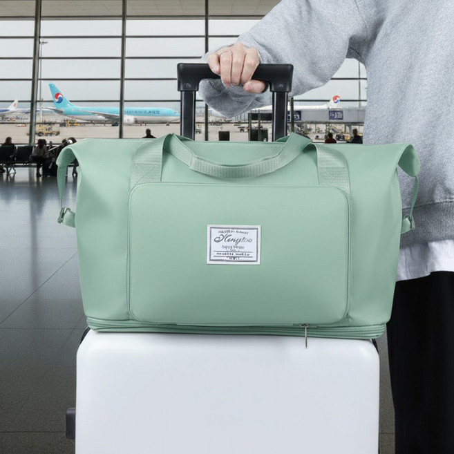 여행용 접이식 가방 캐리어 결합 보스턴백