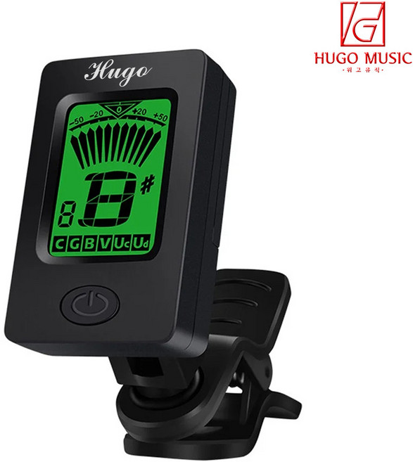 위고뮤직 HUGO-J6 통기타 우쿨렐레 베이스 일렉 바이올린 튜너기 조율기 튜닝기, 1개