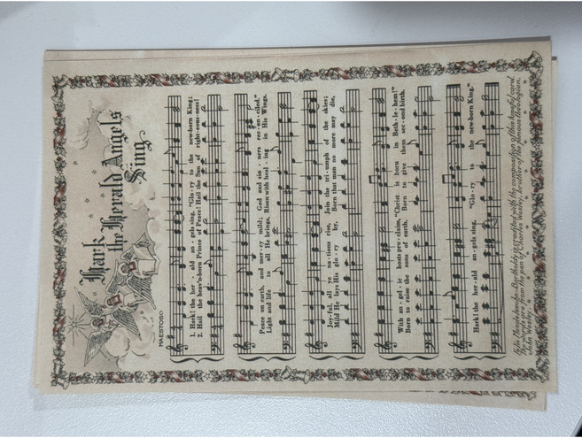 2025 크리스마스 카드, 1개, 17.Hark the Herald Angels sing