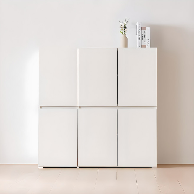 이노센트 플레 1200 높은 2단 다용도 모듈 수납장 i103947, 화이트