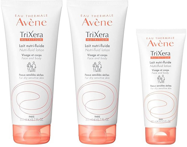 아벤느(Avene) 트리크세라 NT 플루이드 밀크 200mL×2병 + 100mL 증량 키트 | 바디크림 | 우유 형태 | 아로마 플로럴 향 | 베이비 아기 1개월 전신용 보습 남성, 0.9689572539069622