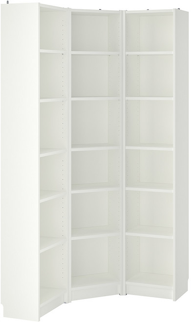 이케아 빌리 책장 코너장 6단 화이트, 1개
