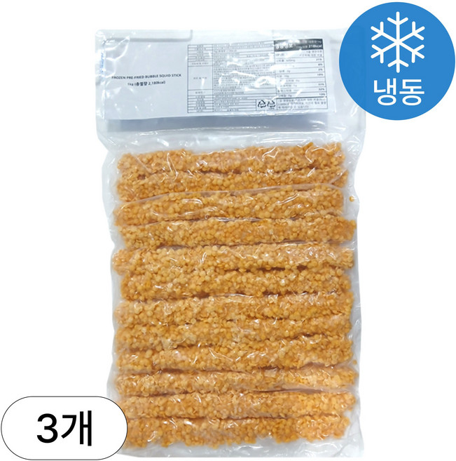 크런치 자이언트 오징어튀김 1kg 3개