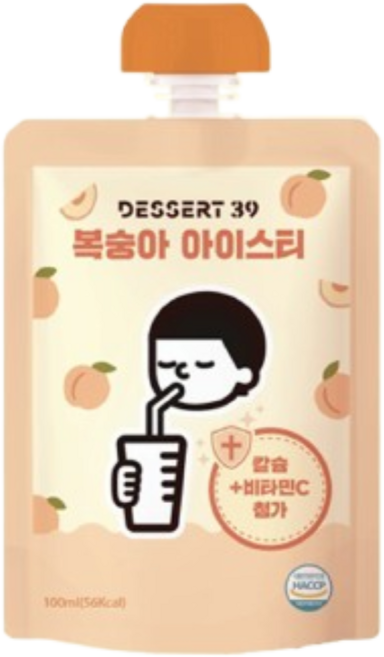 디저트39 아이스티 복숭아, 15개, 100ml