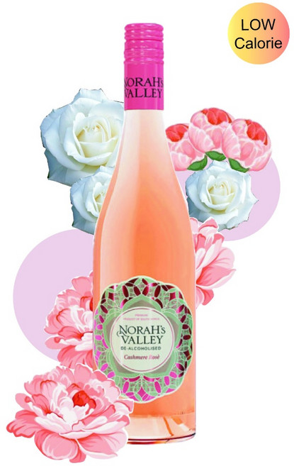 NORAH'S VALLEY 去酒精蜜香玫瑰粉紅葡萄飲 低卡 750ml, 1個