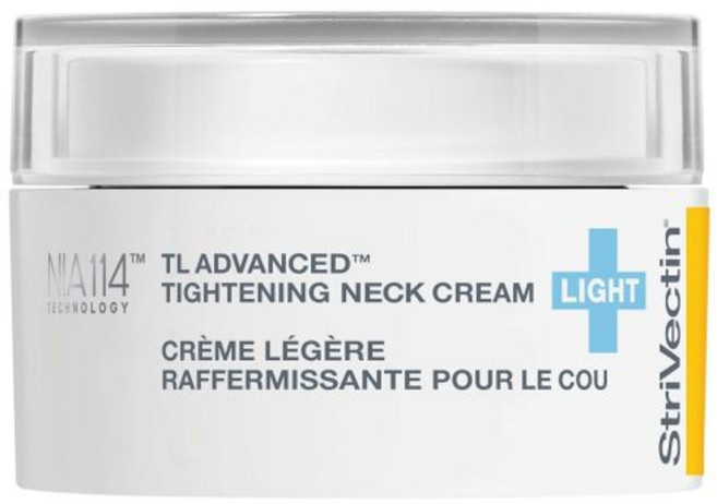 스트라이벡틴이 목과 데콜레를 위한 고급 라이트 넥 크림을 조이고 들어 올려 주름과 잔주름을 부드럽게 개선하고 크리피 피부와 가벼운 질감을 개선합니다, 1개