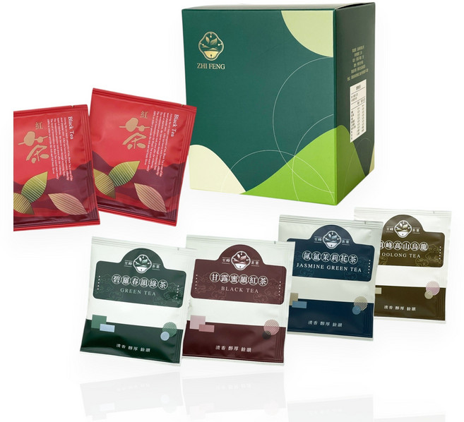 至峰茶業 嚴選茶包 體驗組, 1個, 5入/盒(隨機出貨)