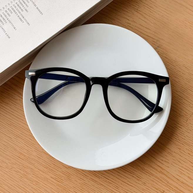 블루라이트 차단 데일리 오버사이즈 빅 매트 스퀘어 패션 뿔테 안경 3color no.305