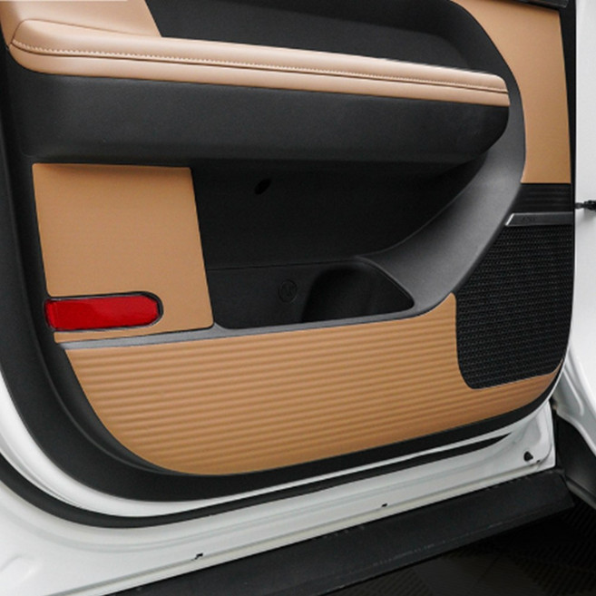 싼타페 MX5 전용 가죽커버 내부 인테리어 스크래치 방지 맞춤제작, 상세페이지 참조, 도어커버 12P_피칸 브라운