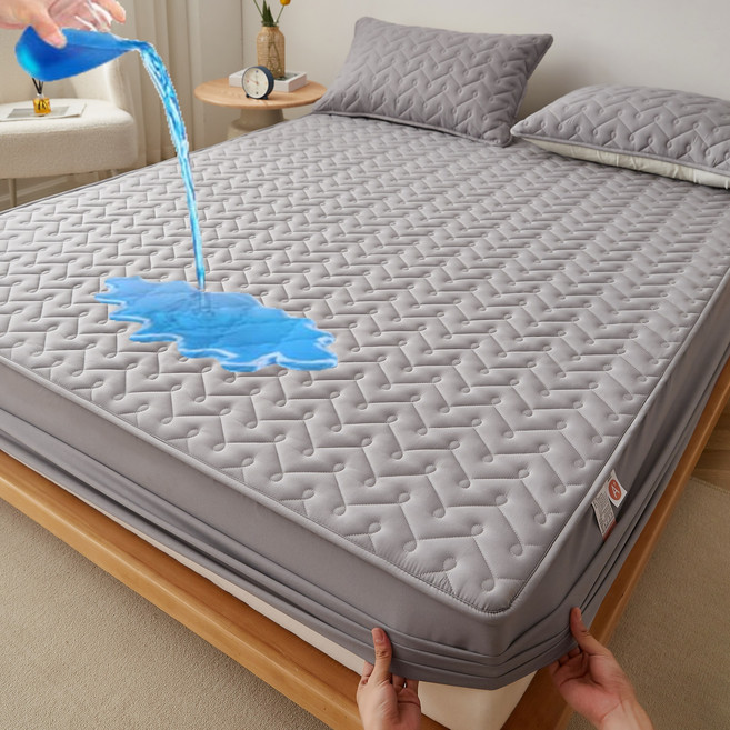 워싱 면 방수 방진 미끄럼 방지 매트 커버 사계절 공용방수 매트리스 보호대
