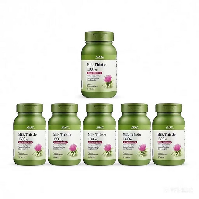 GNC 밀크씨슬 1300mg 120정, 6개