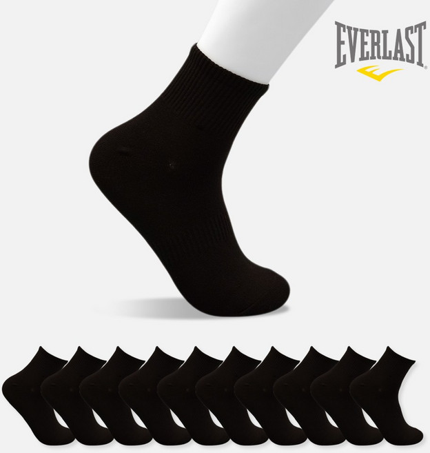 에버라스트 잘만든 남자 미니 발목 양말 학생 10켤레 세트