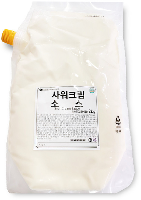 가람 샤워크림소스 2kg 사워크림 드레싱소스, 1개