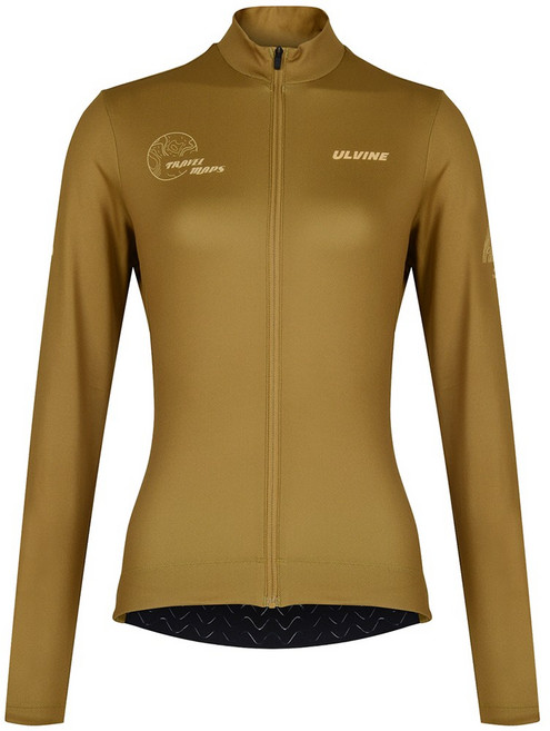 얼바인 자전거 의류 여성 상의 라로드 긴팔 져지 카멜