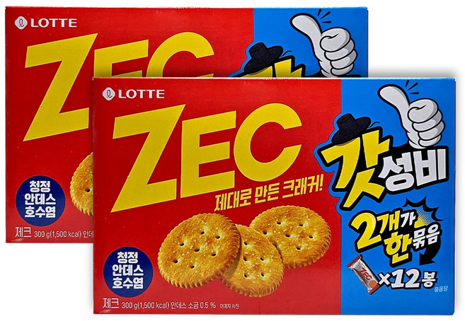 롯데 제크 오리지널(300gx2번들), 600g, 3개