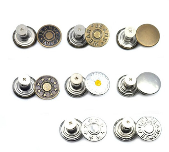 나사식 버튼 청단추 요술단추 17mm (16-600), 니켈실버, 1개