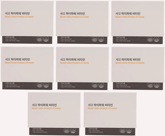 세모 하이파워 비타민 1.5g 60포 8곽, 90g, 8개