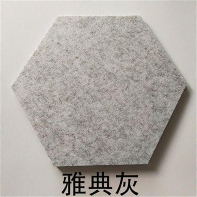 good 六邊形毛氈牆貼軟木板照片牆作品展示板室內辦公室裝飾留言板, 銀灰色 5片裝, 1個