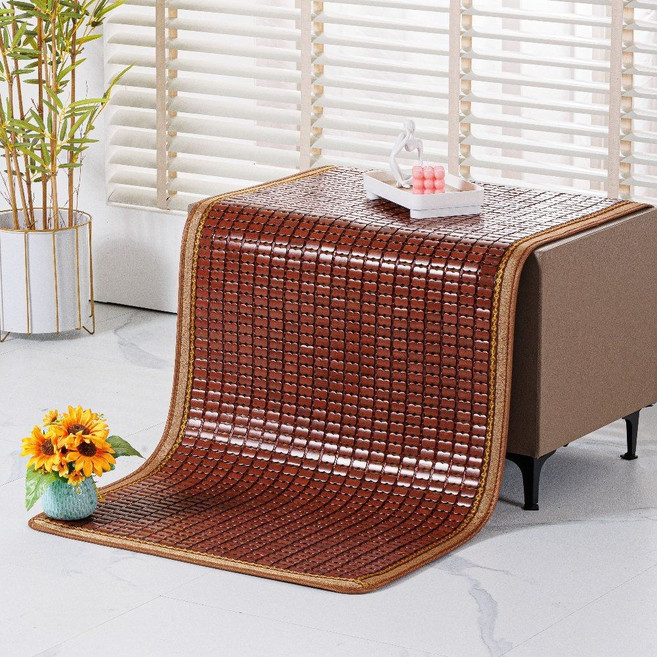 시원한 대나무 방석 여름 소파 쿨매트 냉감 침대 아이스 매트 패드 통풍, 1. 짙은갈색(미끄럼방지)