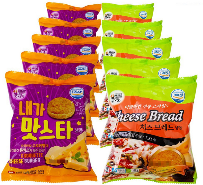 [푸드원스토어]내가맛스타 5 치즈브레드 5, 10개, 120g