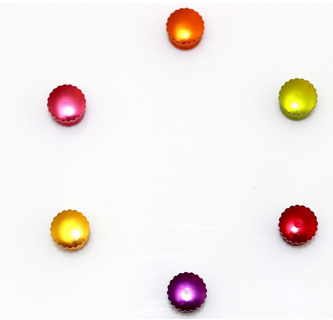 STANBAL 史丹堡 超強釹鐵錋強力磁鐵便利貼 鋁合金外殼 繽紛六色, 熱情紅