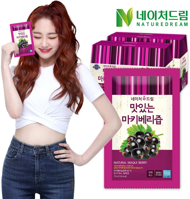 네이처드림 맛있는 마키베리즙, 60포, 70ml