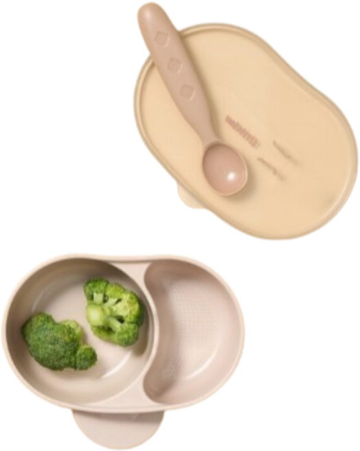 락앤락 리틀럽 휴대용 식기 & 스푼 세트, IV 상아, 2세트