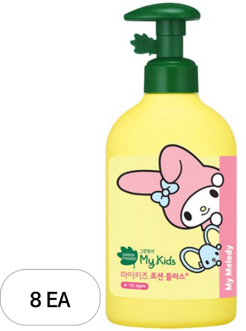 그린핑거 마이키즈 산리오 로션플러스, 320ml, 8개