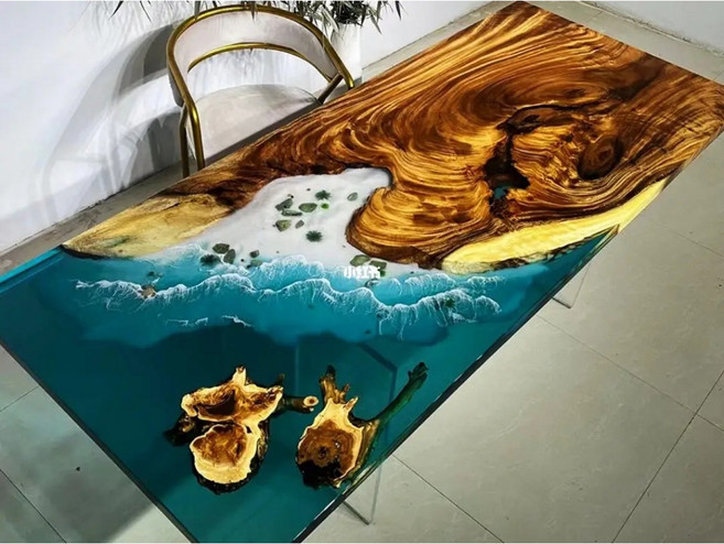 【環氧樹脂2029】大件專用750g河流桌膠 厚板專用水晶滴膠AB膠 耐黃易消泡, 1個