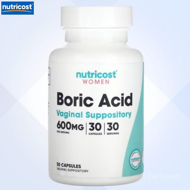 뉴트리코스트 보락신 붕소 여성 품 질 좌약 30캡슐, 1개