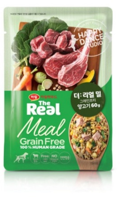 더리얼 밀 그레인프리 양고기 60g X 10개