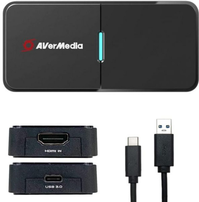 AVerMedia BU113 라이브 스트리머 캡 콘텐츠 제작용 4K HDMI DSLR 비디오 캡처 카드 2160p30 스트리밍, 4K30 DSLR capture card