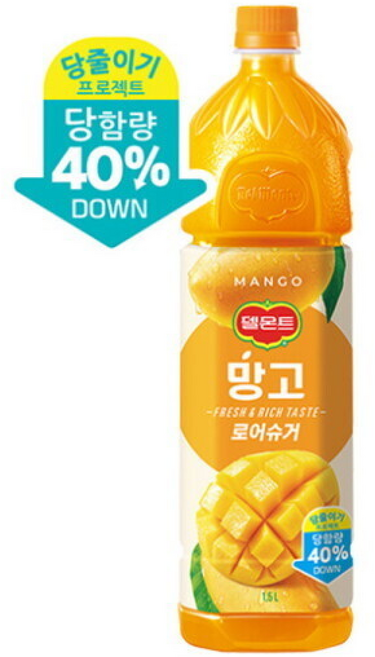 롯데칠성음료 롯데칠성 델몬트망고 12펫, 1개, 1.5L
