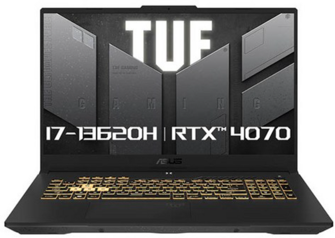 에이수스 2024 TUF 게이밍 F17 코어i7 인텔 13세대 지포스 RTX 4070, MECHA GRAY, 2TB, 16GB, WIN11 Home, FX707VI-HX090