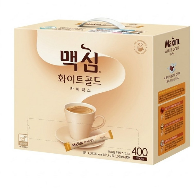 맥심화이트골드 커피믹스, 11.7g, 1개입, 400개