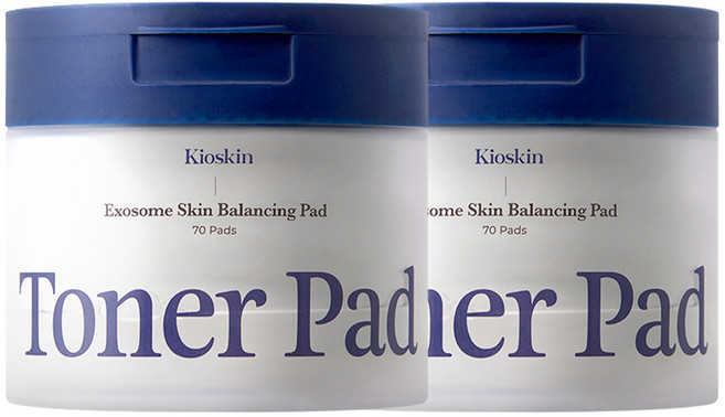 국내 유일 기미잡티 7일완성 엑소좀 모공패드 지우개패드 4중모공축소 붉은기진정 모공수축 수분토너패드 트러블흔적완화, 70매입, 2개